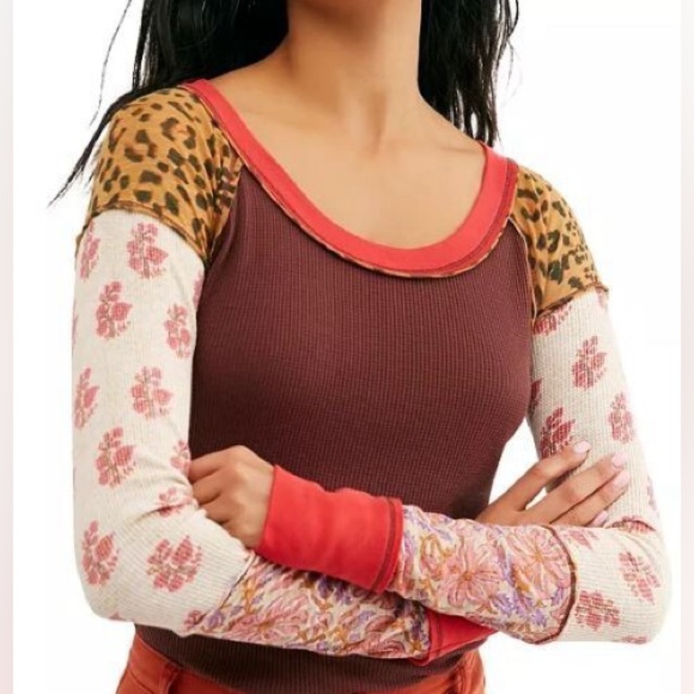 Free People "Bright Side" Thermal Top